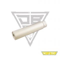 DB TAC 1/2''×28 TPI Thread 7 Inch Faux Can Add On Barrel Solid Tube Muzzle Brake Hard Anodized For .22/.223/5.56