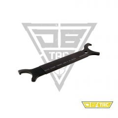 DB TAC AR Armorer Wrench Tool – Free Float Handguard Jam Nut & Rifle Stock Spanner, Carbon Steel