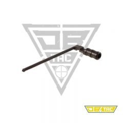 DB TAC Aluminum Extended Grooved Round Charging Handle Black Anodized For Ruger 1022 10-22