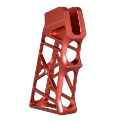 DB TAC Skeletonized Aluminum Pistol Grip Red Color For .22LR/.223/5.56 and .308