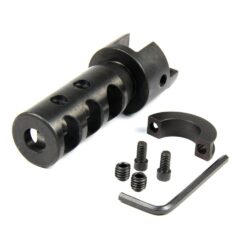 DB TAC All Steel Muzzle Brake For SKS 7.62x39mm Bolt On Competition Muzzle Brake Recoil Reducer 2PC Tighten Screws