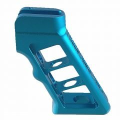 DB TAC Skeletonized Aluminum Pistol Grip Blue Color For .22LR/.223/5.56 And .308