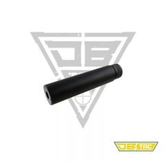 DB TAC 7.62x39 mm Muzzle Brake Blank 14x1 Left Hand Thread Black Hard Anodized Black Faux Can Extension Muzzle Brake