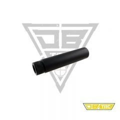 DB TAC 1/2×28 TPI Thread 6 Inch Solid Tube Faux Can Slip Over Barrel Muzzle Brake For .22LR/.223/5.56