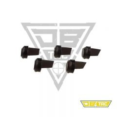 DB TAC 5 Pack Black Rubber Accu Wedge Rubber Receiver Buffer