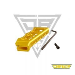 DB TAC Skeletonized Aluminum Pistol Grip Gold Color For .22/.223/5.56 And .308