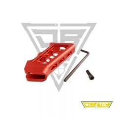 DB TAC Skeletonized Aluminum Pistol Grip Red Color For .22/.223/5.56 And .308