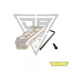 DB TAC Skeletonized Aluminum Pistol Grip Silver Color For .22/.223/5.56 And .308
