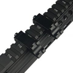 DB TAC 2Pack 45 Degree Offset Angle Side Rail Mount Weaver/Picatinny For Laser and Flashlight