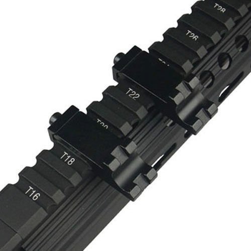 DB TAC 2Pack 45 Degree Offset Angle Side Rail Mount Weaver/Picatinny For Laser and Flashlight