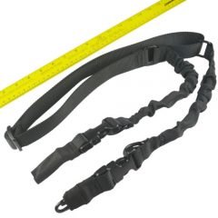 DB TAC Tactical Cobra Heavy Duty Bungee Nylon Two Point 2 to 1 Rifle Sling Black Color