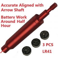 DB TAC Archery Laser Sighting Tool for Bow & Crossbow – Fits 8-32 UNC threaded Arrows – Red Color
