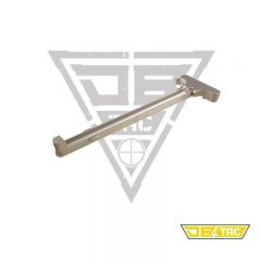 DB TAC Silver Color Charging Handle Assembly AR 15 Aluminum Matte Standard .223/5.56/9mm NATO Charging Handle