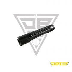 DB TAC 9.75 Inch Extra Long Super Slim Free Float .223/5.56 Picatinny Rail Handguard Steel Nut