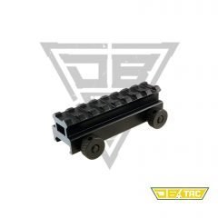 DB TAC Low Riser Mount For Dot 3/4 Inch 8 Slots Structure Picatinny/Weaver
