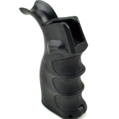 DB TAC AR-15 Rear Grip Pistol Finger Groove Reliable Storage Cap Door , Beavertail, Black Color
