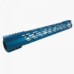 DB TAC .223/5.56 Blue Color 15 Inch Free Float M-LOK Handguard Light Weight Picatinny Rail/Weaver Rail