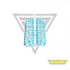 DB TAC Skeleton Blue Anodized Aluminum Grips Cover Fit 1911 Government and Clones