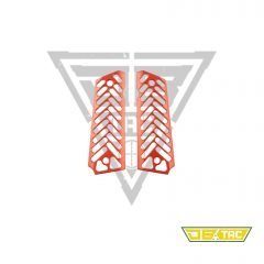 DB TAC Skeleton Red Anodized Aluminum Grips Fit 1911 Government and Clones