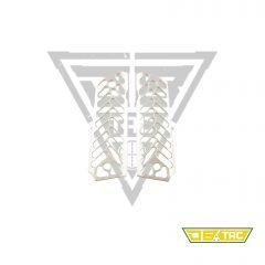 DB TAC Skeleton Silver Anodized Aluminum Grips Cover Fit 1911 Government and Clones