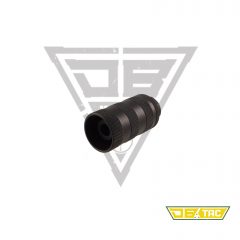 DB TAC All Steel Muzzle Brake 5/8x24 TPI Thread With 13/16x16 TPI Threaded Sound Sleeve Forwarder With Crush Washer For .308/.300BLK/.338/350Legend/9mm/7.62
