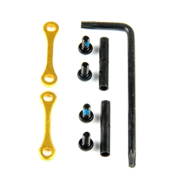 DB TAC Anodized Gold Color Anti Rotation Walk Pins Kit Set .154 inch .22LR/.223/5.56/.308 Style AR 15/10