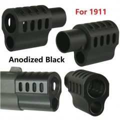 DB TAC Muzzle Brake Compensator For 1911 .45 ACP .38 and 9mm Aluminum Anodized Black Color