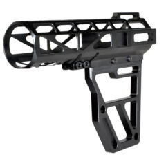 DB TAC Black Color Anodized Skeleton Fin Position Stock Clamp ,Skeletonized Pistol Arm Brace, No Tube