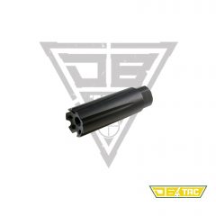 DB TAC 9/16x24 TPI Thread Aluminum Compensator Low Concussion Brake Black for .40 10mm 350 Legend