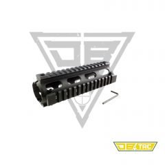 DB TAC 7 Inch Two Piece Drop In Quad Rail Handguard Fit Round End Cap