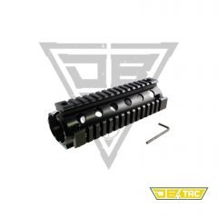 DB TAC 6.7 Inch Two Piece Drop In Quad Rail Handguard Fit Round End Cap