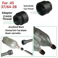 DB TAC 37/64"x28 TPI Thread Cleaning Patch Trap Adapter Muzzle Soda Pop bottles For .45 Caliber