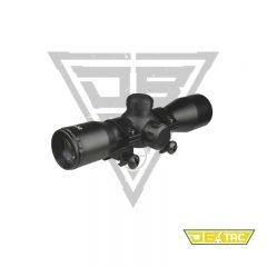 DB TAC Black Color Hunting Tactical 4x32 Mil-Dot Compact Scope With Picatinny/Weaver Rails Rings Rifle Shotgun Target