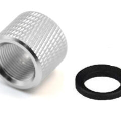 DB TAC 1/2x28 TPI Thread Barrel Thread Protector, Aluminum Silver Color