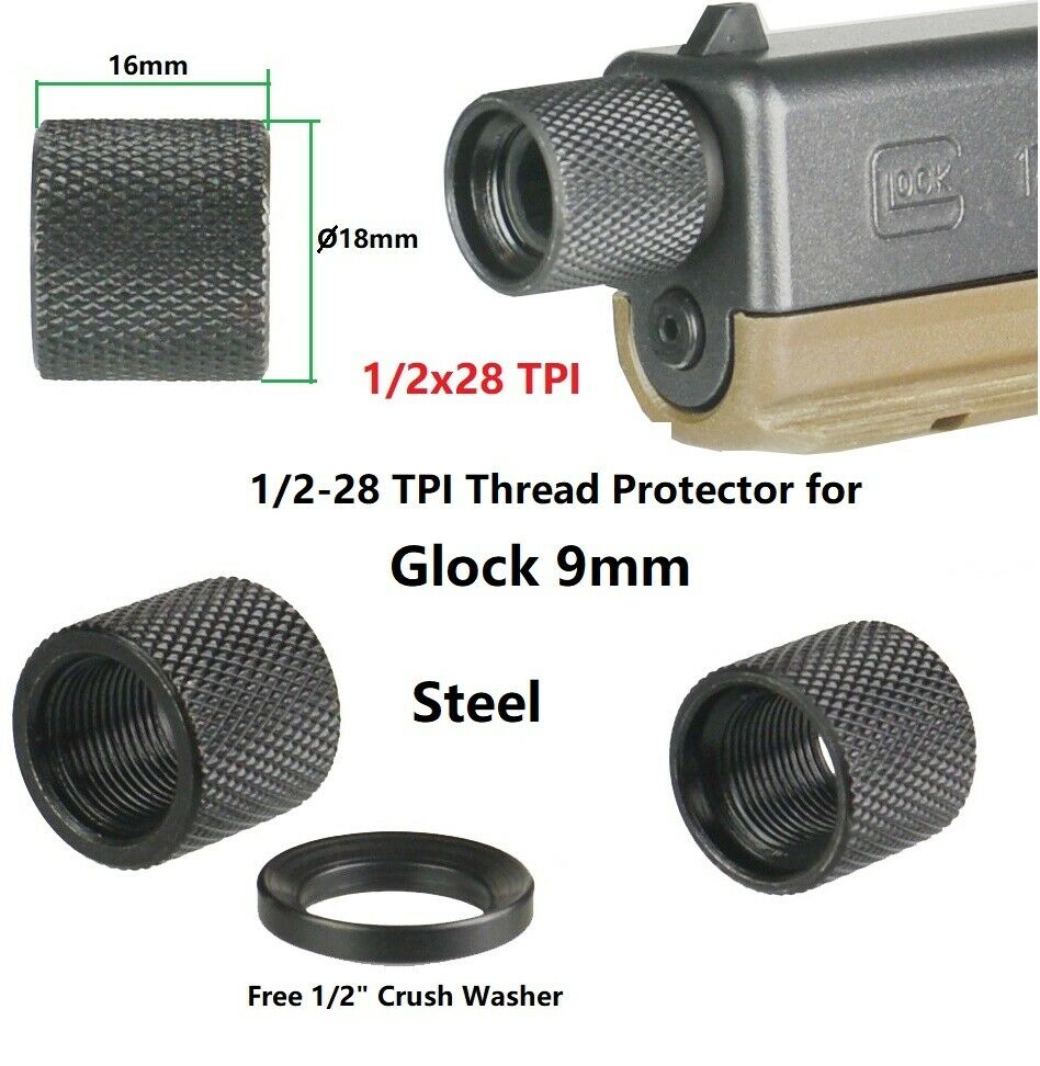 DB TAC 1/2x28 TPI Thread Barrel Thread Protector, All Steel Black Color - Image 4