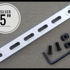 DB TAC 5 Inch Silver Color M-LOK to KeyMod Section Adapter Aluminum