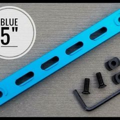 DB TAC 5 Inch Blue Color M-LOK to KeyMod Section Aluminum