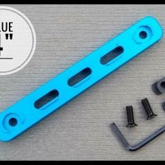 DB TAC 4 Inch Blue M-LOK to KeyMod Section Aluminum