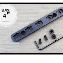 DB TAC 4 Inch Black Anodized KeyMod to M-LOK Rail Section Converter Adapter