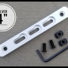 DB TAC 4 Inch Silver Color M-LOK to KeyMod Section Aluminum