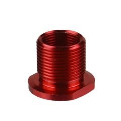 DB TAC Thread Adapter Convert 1/2''x28 TPI Thread to 5/8''x24 TPI Thread Red Anodized Aluminum