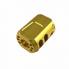 DB TAC 1/2''×28 TPI Thread Muzzle Brake Compensator Anodized Gold Color For 9mm