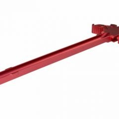 DB TAC Ambidextrous Charging Handle – Red Anodized Aircraft Aluminum for .223 / 5.56 / 9mm – Left/Right Hand Compatible