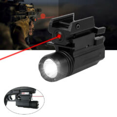 DB TAC Red Laser With Flashlight Light Combo Fits Weaver/Picatinny Rails