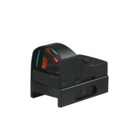 DB TAC Mini Holographic Reflex 3 MOA Red Only Illuminated Dot Sight for Ruger Mark II, III IV, Lite, 22/45 GLOCK, etc. Picatinny/Weaver Rail
