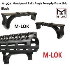 DB TAC M-Lok Handguard/Quad Rail Angle Foregrip Front Grip Black Color Aluminum