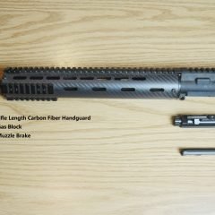 DB TAC 12.5 Inch Rifle Length Carbon Fiber M-Lok Handguard With .223/5.56 16 Inch Barrel 1:8 Twist Complete Upper Configurator