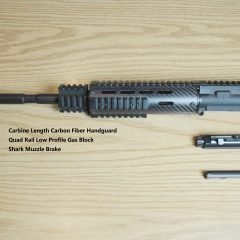 DB TAC INC Carbine Length Carbon Fiber M-Lok Handguard With .223/5.56 16 Inch Barrel 1:8 Twist Complete Upper Configurator