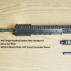 DB TAC INC Mid Length Carbon Fiber Key-Mod Handguard With .223/5.56 16 Inch Barrel 1:7 Twist Complete Upper Configurator
