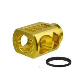 DB TAC Gold Color 15/16''x32 TPI Thread For 12GA Muzzle Brake Compensator Recoil Reducer Aluminum Alloy 6082